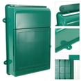 thumbnail image 1 of HEALEEP Buzón Exterior Verde De Plástico Resistente Impermeable Para Montaje En Pared, 1 of 6
