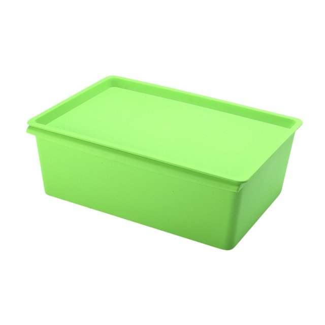 Contenedor de Almacenamiento Soledad Contenedor Doméstico Portátil Verde 38x27x14cm
