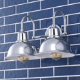 thumbnail image 4 of JONATHAN Y Frisco 17.25" 2-Light Farmhouse Industrial Iron LED Vanity, Chrome, 4 of 7