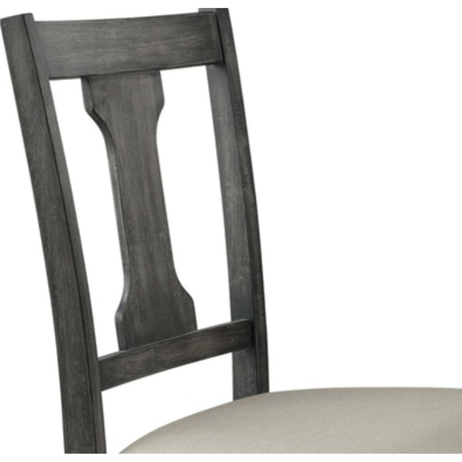 Wallace Tan Linen & Weathered Gray Finish Side Chair (Set of 2)