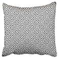 thumbnail image 1 of BOSDECO Grey White Greek Keys Pillowcase Cushion Cover 16x16 inch, 1 of 1