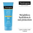 thumbnail image 3 of Neutrogena Hydro Boost Moisturizing Gel Sunscreen Lotion for Face and Body, SPF 50, 3 fl oz, 3 of 9