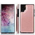 thumbnail image 3 of For Samsung Galaxy Note 10 Plus Wallet Case with Card Holder, Premium PU Leather Kickstand Credit Card Slots Case,[RFID Blocking] Double Magnetic Clasp Back Flip Durable Shockproof Cover, Rosegold, 3 of 9