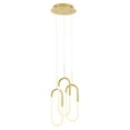 thumbnail image 2 of LED Three Clips Chandelier // Sandy Gold, 2 of 4