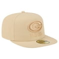 thumbnail image 3 of Men's New Era  Light Beige Green Bay Packers Color Pack A-Frame 59FIFTY Fitted Hat, 3 of 5