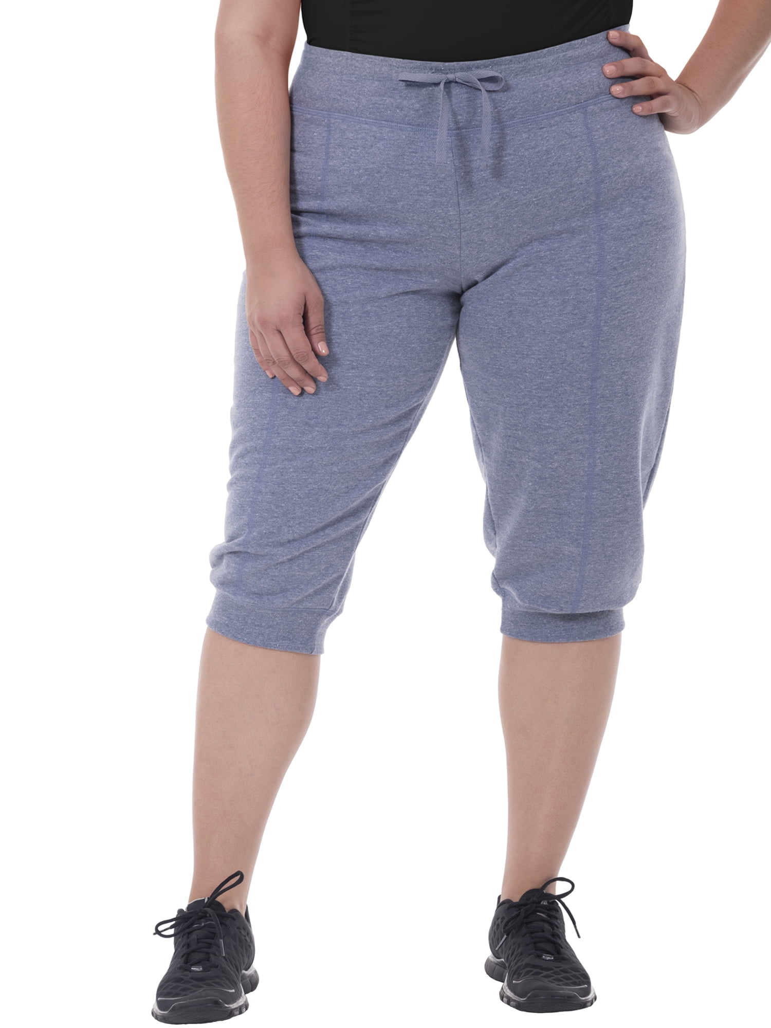 Fit for Me by Fruit of the Loom - Women's Plus-Size Seamed Capri Jogger - Walmart.com - Walmart.com