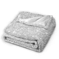 thumbnail image 2 of Kll Fleece Blanket Plush Throw Blanket Silver Glitter,Soft Fuzzy Cozy Flannel Blanket For Couch Sofa Bed.(40"X30"), 2 of 9