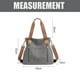 thumbnail image 2 of Bolso de lona para mujer, bolso de hombro, bolso cruzado informal, bolso de compras con asa superior grande, 2 of 5