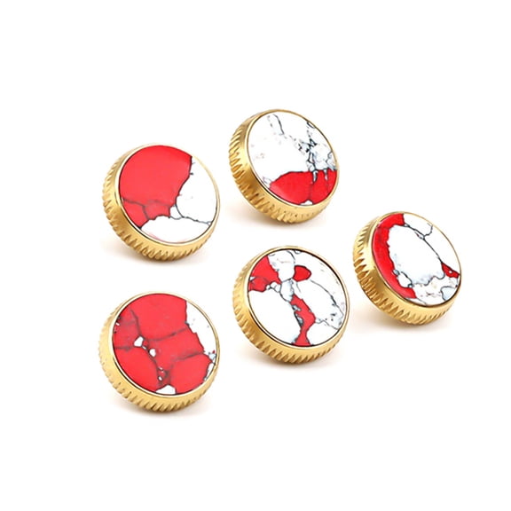 5Pcs Metal Trumpet Valves Part Trumpet Finger Button Replacements Valves Caps