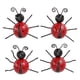 thumbnail image 4 of Piezas Mariquita Decoración de Pared Mariquita de Hierro con Puntos Negros Mariquita Adorno Colgante de Pared para Patio Trasero Césped y Jardín Porche Rojo, 4 of 14