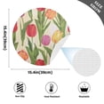 thumbnail image 2 of Ryvnso Tulip Floral Round Plate Mats Dining Table Placemat Set of 4 for Holiday Decoration, 2 of 7