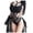 Black, variant on Bigersell Women Wide Leg Jumpsuits Jumpsuit Women's hollow mesh stitching halterneck jumpsuit Ladies' Denim Jumpsuits