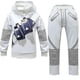 thumbnail image 2 of Marshmallow Dj Cosplay Costume Hoodie + Pants + Headgear Outfits Set For Kids 5-13 Years, 2 of 5