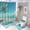 style-1181, variant on Shower Curtain Sets 4 Piece Beautiful Palm Tree with Non-Slip Rugs, Toilet Lid Cover and Bath Mat Summer Autumn Palm Tree on The Beach Sea Ocean Tropical Sunset Bathroom Accessories Set Decor with