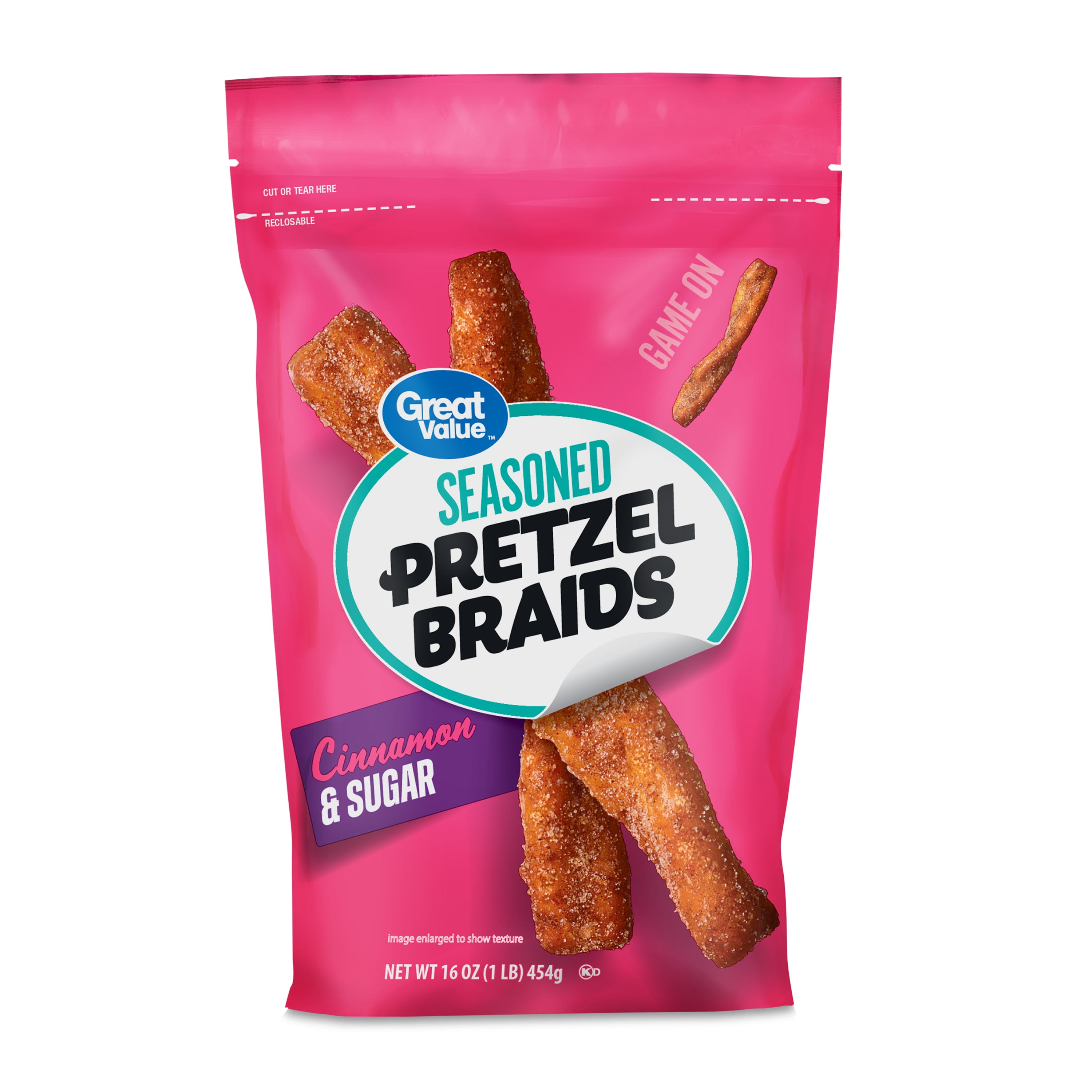 Great Value Cinnamon & Sugar Seasoned Pretzel Braids, 16 oz