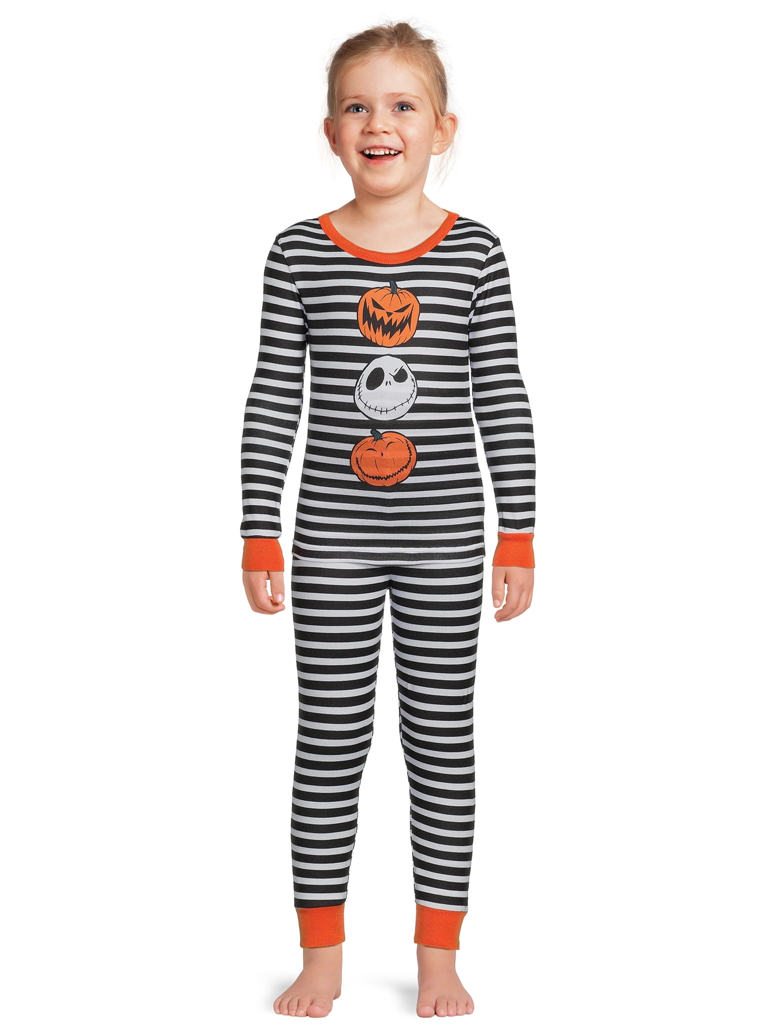 Disney Girls Halloween Nightmare Before Christmas Sleepwear Set, 2-Piece, Sizes 4-10