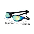 thumbnail image 3 of Gafas de natación para adultos, profesionales, de moda, puentes nasales desmontables, gafas de agua para Negro, 3 of 8