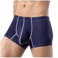 thumbnail image 4 of Boxers for Men, Ice Silk Blend with 360° Separation Design, Breathable, Moisture-Wicking, Temperature-Regulating, for Daily Wear, 4 of 6