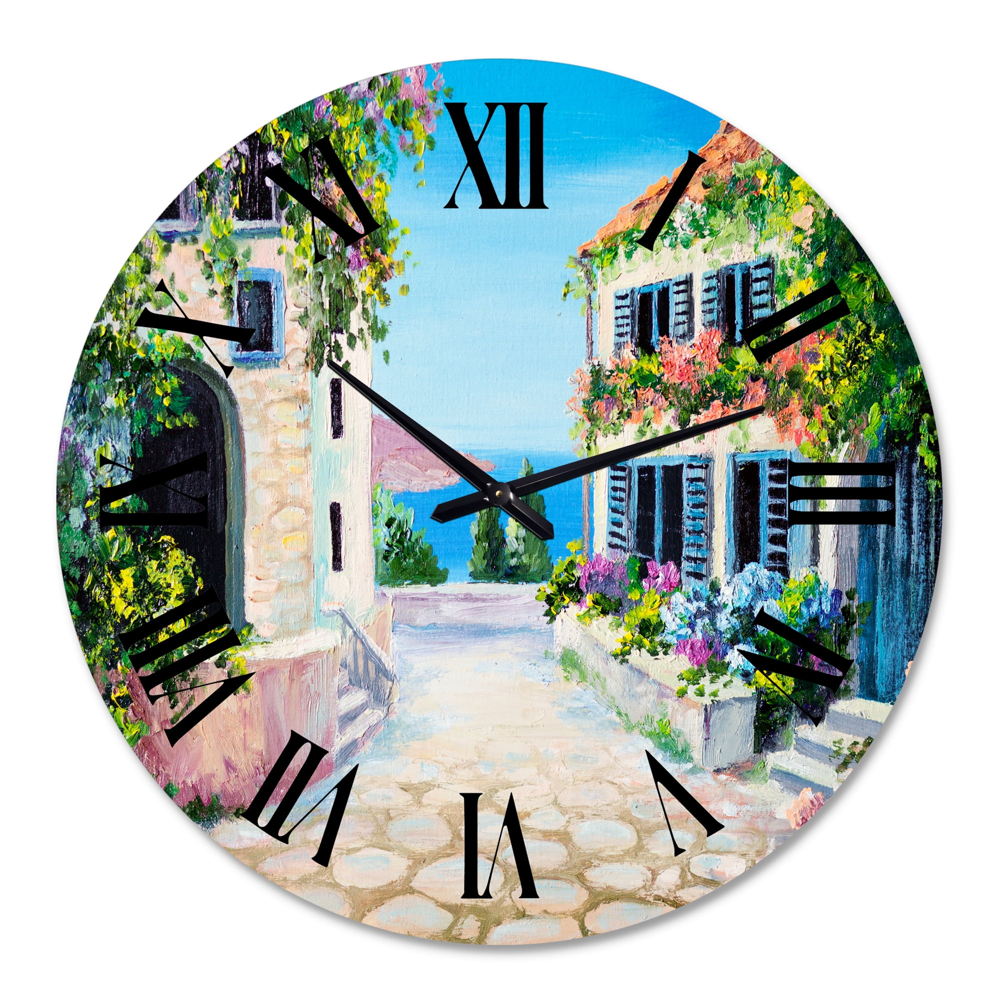 Designart 1 in Quartz Coastal Wall Clock