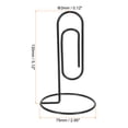thumbnail image 2 of Uxcell Place Card Holder 2pcs Memo Clip Holder Stand Table Number Holders Paper Clip Shape, Black 2pcs, 2 of 5