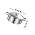 thumbnail image 2 of CRAFTHROU Olla De Hotpot Doble Asa Cocina Multifuncional Acero Inoxidable Plateada, 2 of 8