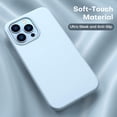 thumbnail image 4 of ImpactStrong Heavy Duty Silicone Case for iPhone 13 Pro Max [Drop Protection] Rubber Gel Cover with [Soft Anti-Scratch Microfiber Interior] Shockproof Phone Case for iPhone 13 Pro Max - Light Blue, 4 of 9