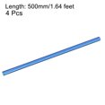 thumbnail image 2 of Unique Bargains PETG Tubing Hard 10mm ID, 14mm OD, 50cm Length, Blue no Fluorescent Light 4 Pack, 2 of 7