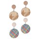 thumbnail image 4 of 2 pares de pendientes colgantes de paja tejida étnica, joyería para las orejas, accesorios de moda para mujer, 4 of 8