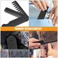 thumbnail image 7 of LEORX Compact Foldable Design Combs for Men Grooming Routine 1Pcs Black Plastic Wide Tooth, 7 of 7