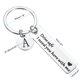 thumbnail image 2 of Uxcell Llave de Seguridad, 1 Juego de Llave con Letra A Te Necesito Aquí Conmigo, Plata, 2 of 6