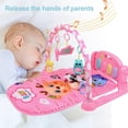 thumbnail image 3 of Gimnasio de actividades con tapete de juegos para bebés con juguetes colgantes, tapete de gimnasia con piano para patear y tocar con música y luces para bebés y niños pequeños, 3 of 14