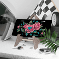 thumbnail image 3 of 1 Pcs 2D Flat License Plate Covers & Frames, Pink Roses with For Decorative Front, Waterproof For Decoration Aluminum License Plate Covers & Frames Cover For Men Women, 12" X 6", 3 of 6