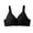 Black, variant on Women's Plus Size Full Coverage Bras Unpadded Wireless Double Support Minimizer Bra with Back Closure