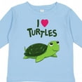 thumbnail image 4 of Inktastic I Love Turtles Boys or Girls Long Sleeve Toddler T-Shirt, 4 of 5