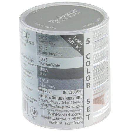 PanPastel® Set, 5-Colors, Grays