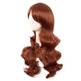 thumbnail image 3 of LinYooLi 28 Inch/70 cm Charming Women Side Bangs Long Curly Full Hair Synthetic Wig (Brown Mixed Blonde), 3 of 5