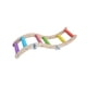 thumbnail image 5 of Escalera para jaula de pájaros, accesorios para jaulas de madera maciza, perchas coloridas para pájaros para jaula Estilo B, 5 of 9