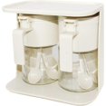 thumbnail image 1 of Glass Spice Container Set, 11.5 oz/300 ml with Lid and Spoon, Clear Glass Spice Jar, 2 Piece Spice Jar Set, For Kitchen Counter, Food Storage (White), 1 of 4