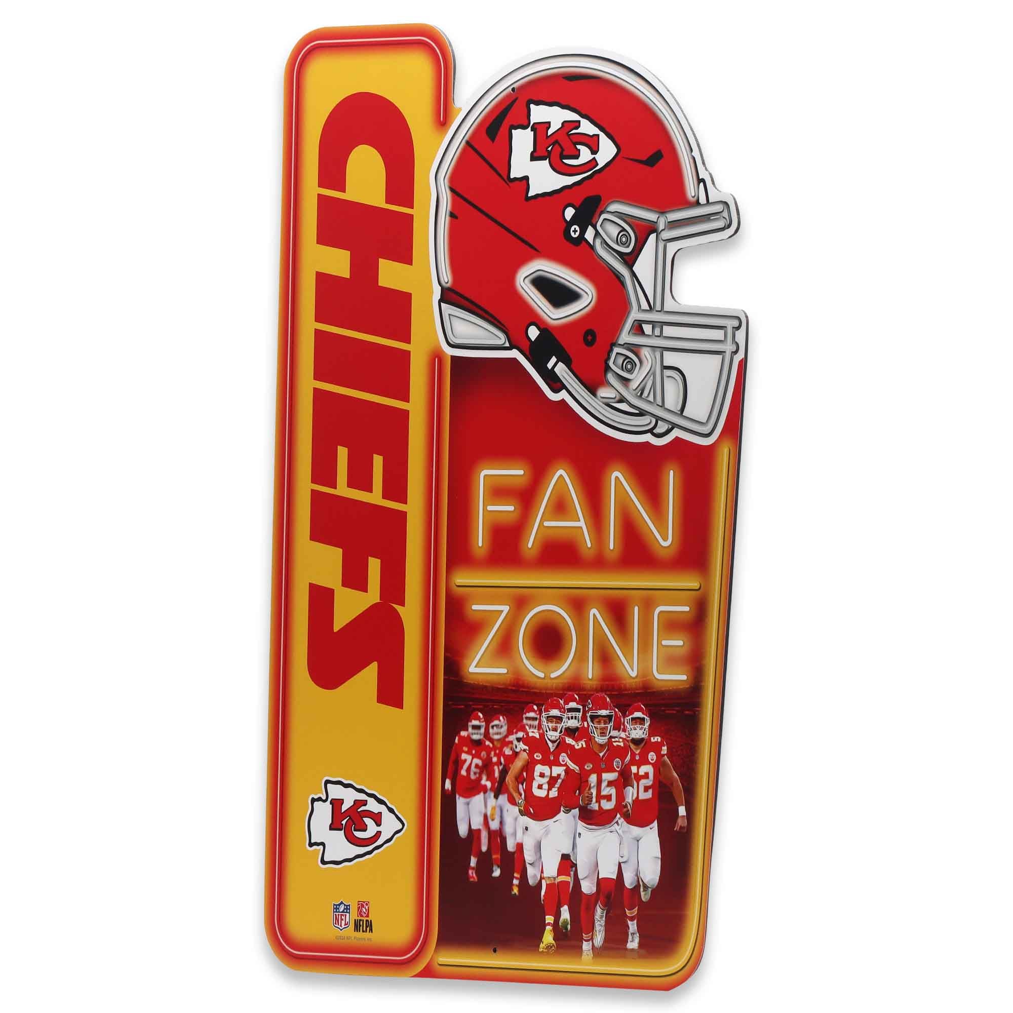 Kansas City Chiefs 13" x 19.5" Fan Zone Metal Sign