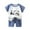 Little Boys's Blue tracksuits, variant on HAPIMO Outfits Toddler Boy Summer Casual Suit Infant and Mother'S Day Short Sleeve Letter T-Shirt Shorts Two Piece Set Round Neck Lovely 0-3Y