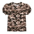 thumbnail image 2 of ATOGUTA Summer Shirts For Girls Graphic Tees Short Sleeve Tshirts Crewneck Cute Summer Casual Basic Tops for Kids Teen Size 4T-15, Camouflage, 2 of 6