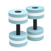 Aquatic Foam Exercise Dumbbells For Water Aerobics (Set of 2, Light Blue)