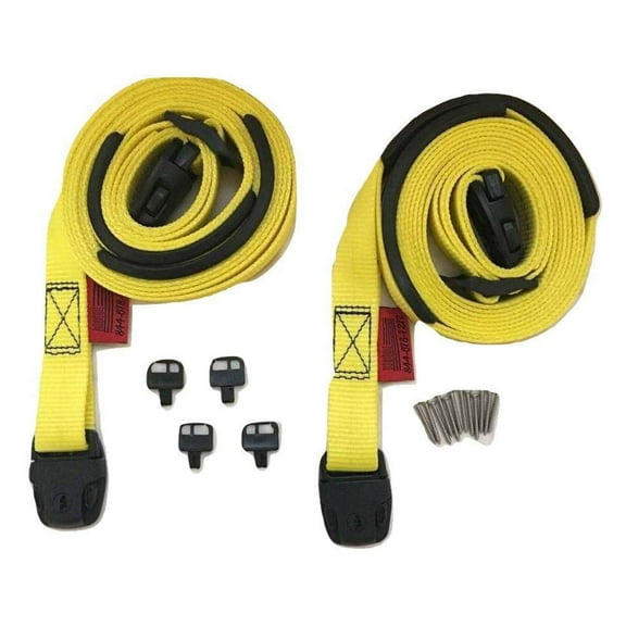 Spa Cover Hot Tub Wind Strap Complete Kit Nexus Locks | YELLOW Size: 8 Ft Yellow
