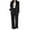 *1-Black, variant on VBVC Women's Plus Size 2 Piece Blazer Set,Ladies Button Jacket and Pants,Striped Business Tracksuit for Women,Gray,Size S