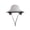 Gray, variant on Ohmyroo Breathable Solar Fan Hat For Outdoor Fishing Cycling Gardening With 800mAh Battery Large Brim Black
