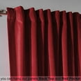 thumbnail image 5 of 3S Brother's Extra Long Solid Luxury Matte Velvet Soft Curtain Scarlet Single Panel Hanging Back Tap & Rod Pocket Home Décor 5-25 Feet Custom Made Curtains -Made in Turkey Each(52"x216"), 5 of 7