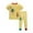 Yellow-G, variant on LRen Boys Outfits Graphic Print Short Sleeved T Shirt Set Round Neck Everyday Stretch-Fit Activewear Set Back To School Clothes,18-24 Months