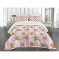 thumbnail image 3 of Ambesonne Gingerbread Man Quilted Bedspread Set 3 Pcs, Xmas Goodies, King Size, Multicolor, 3 of 5