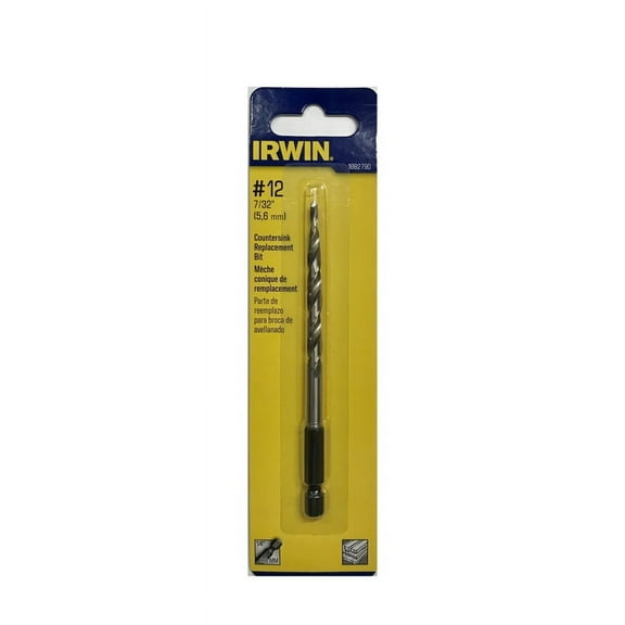 IRWIN 1882790 Countersink Replacement Countersink Bit Widened Flute 1/4 in Dia Shank