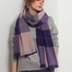 thumbnail image 2 of Bufanda cálida tipo manta para mujer, bufanda para el cuello, bufanda de invierno, chal de tartán con borlas de gran tamaño, pashmina a cuadros acogedora, 2 of 5